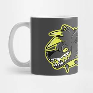 Yellow Punk Wolf Mug